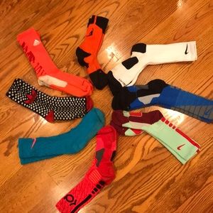 LOT OF BASKETBALL SOCKS.